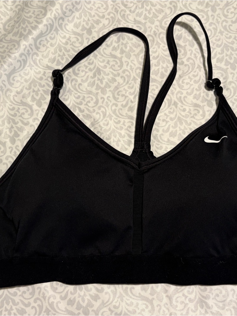 Nike Black Strappy Racerback Sports Bra